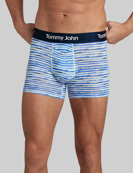 Tommy John Second Skin Pacific Color Block Size Small - 8” Boxer Brief One  Pair.