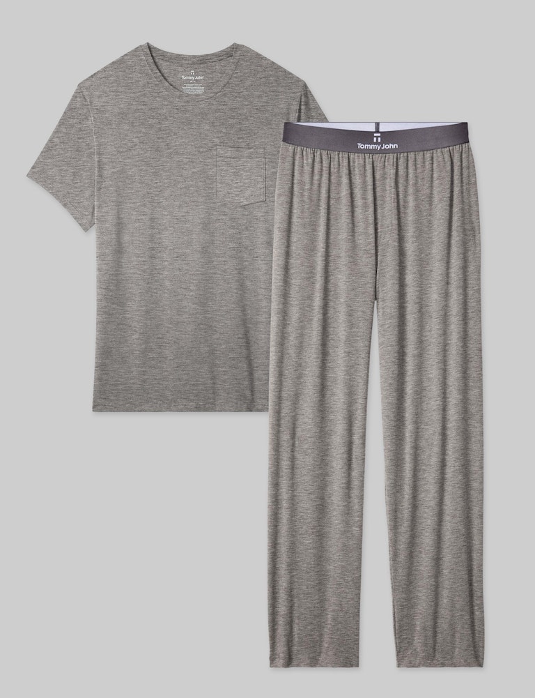 Tommy John Second Skin Sleep Pocket Tee & Pant Set