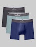 Second Skin Luxe Rib Mid-Length Boxer Brief 6" (3-Pack)