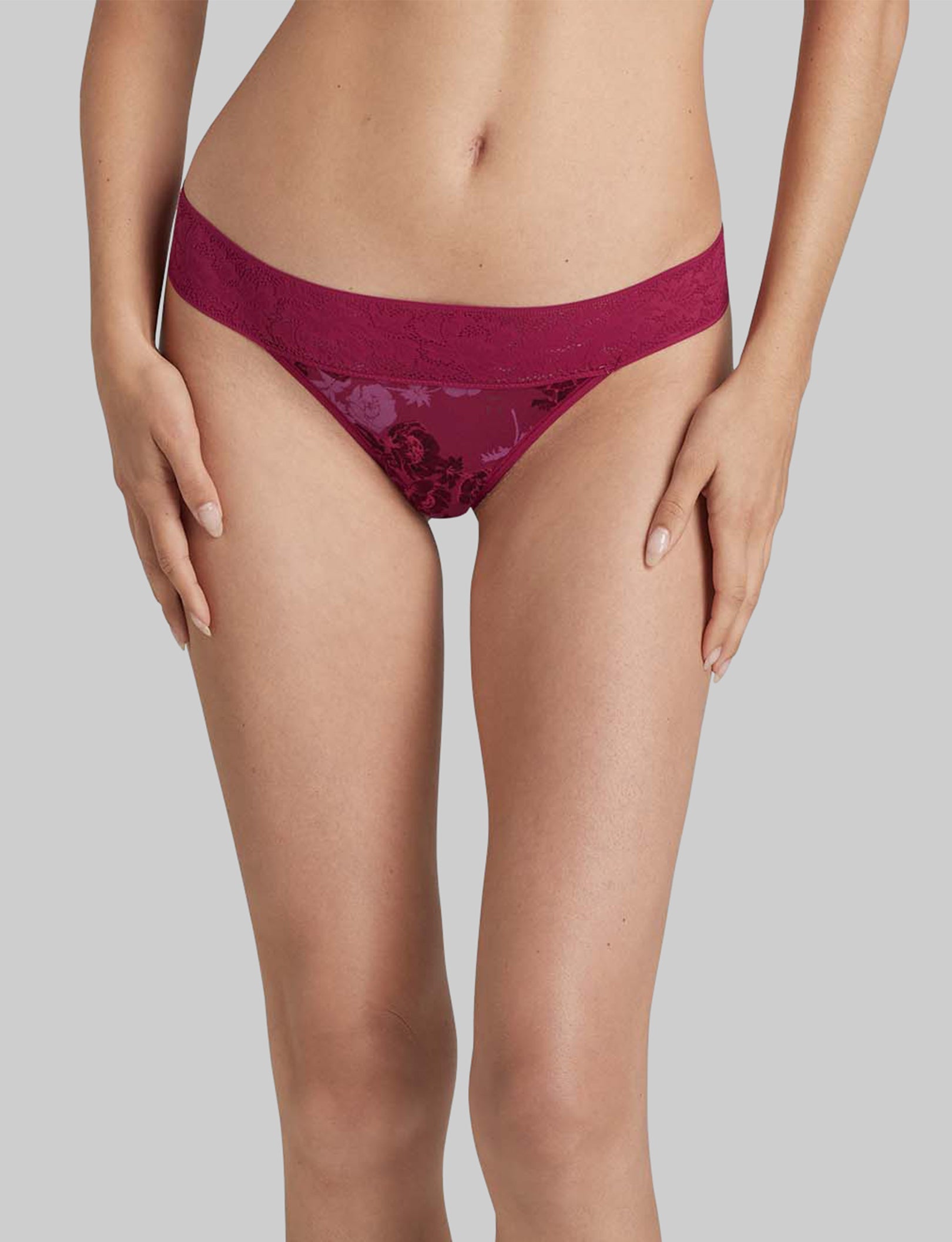 Women's Second Skin Thong, Lace Waist (Soft Underwear) – Tommy John