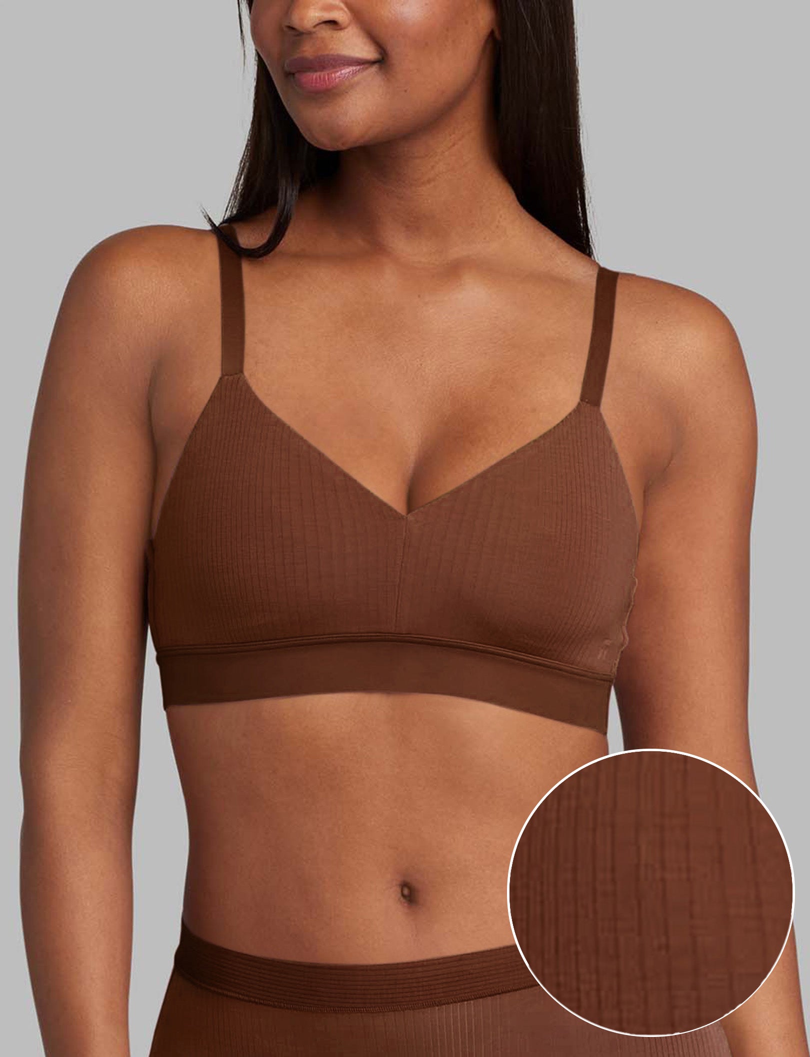 Second Skin Luxe Rib Triangle Bralette – Tommy John