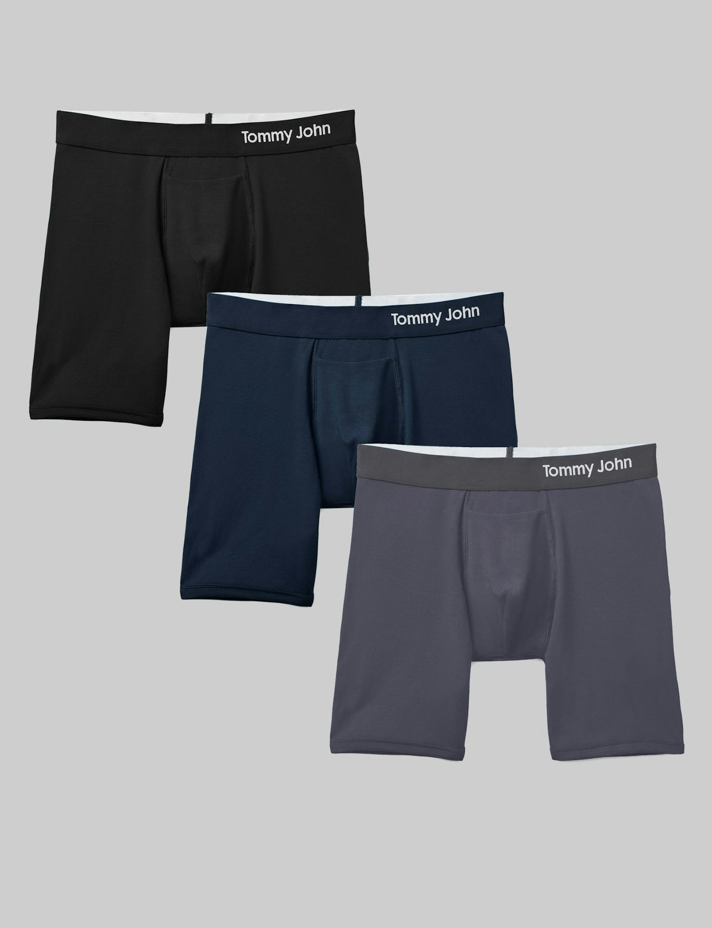  Tommy John Mens Mid-Length Boxer Brief 6 - 4 Pack