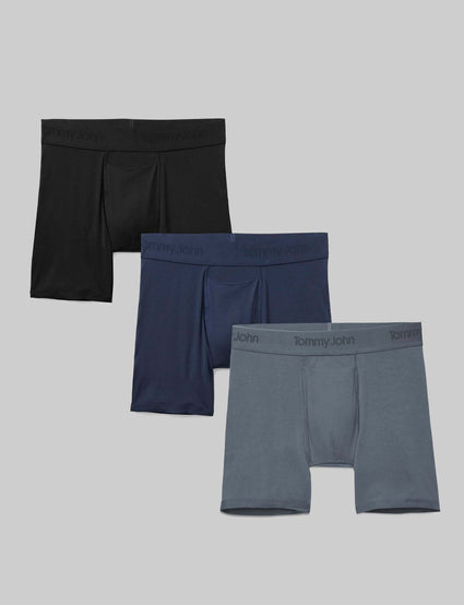 M&S Men's 3-Pack Cool Comfort Jersey Boxers Underpants Cotton Multipack New
