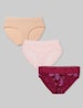 Women's Second Skin Brief, Lace Mix (3-Pack)