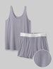 Women's Second Skin Luxe Rib Sleep Tank & Short Set