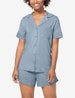Women's Pajama Short Sleeve Top, Lace Trim Image