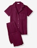 Women's Zen Ribbed Short Sleeve Top and Pant Pajama Set Image