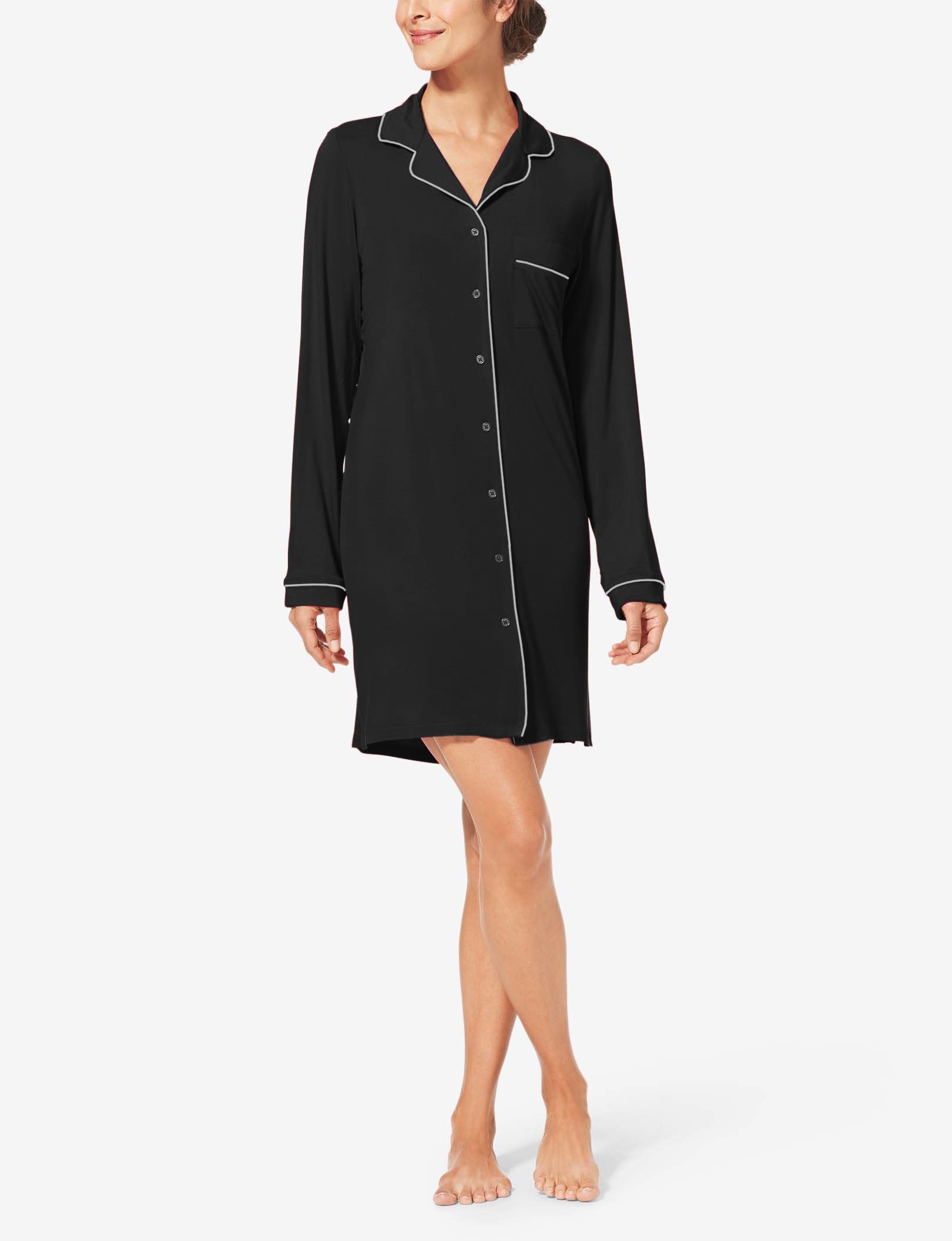 women's pajama shirt dress